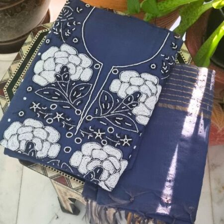 Pure Chanderi Chikankari, A Masterpiece Of Elegance And Craftsmanshipunstitched