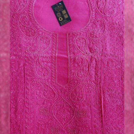 Where tradition meets elegance, Pure georgette Chikankari crafted to perfection.