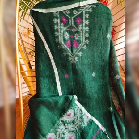 Drape yourself in heritage, Handloom Linen Silk where tradition meets timeless elegance.