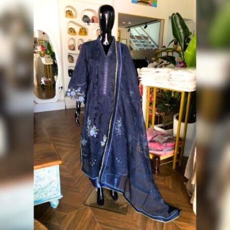 D-2504-B Maria B Voyage A Luxe Navy Blue