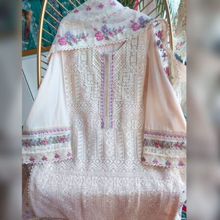 Pakistani Suit Summer Collection by Sobia Nazir Ivory