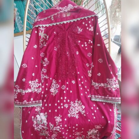 Pakistani Suit Summer Collection by Sobia Nazir Red